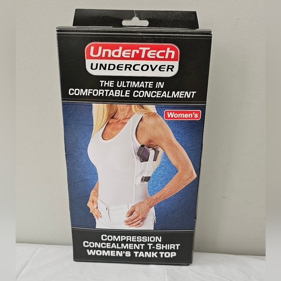 NEW UNDERTECH UNDERCOVER Womens Red Compression Conceal Carry Red Tank Top Shirt - Picture 1 of 5